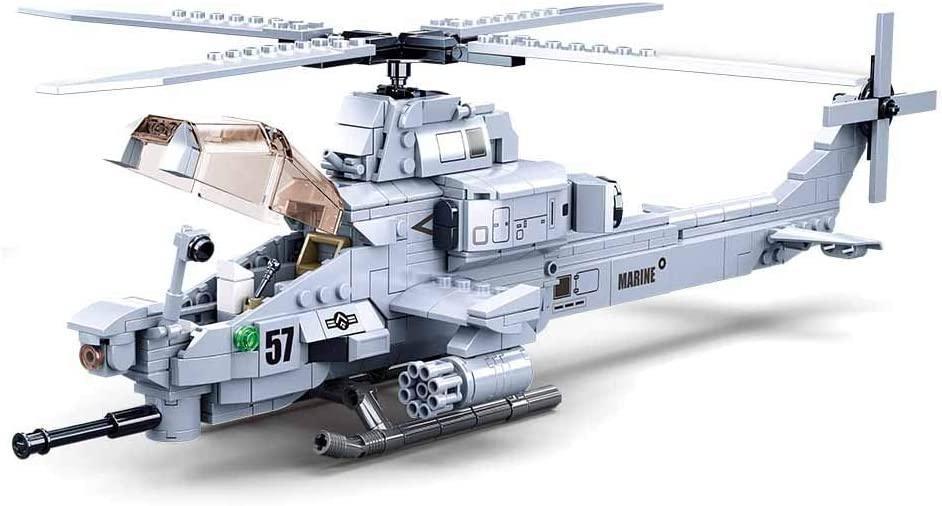M38-B0838 Attack Helicopter Model Building Blocks (482 stukken) - upgraderc