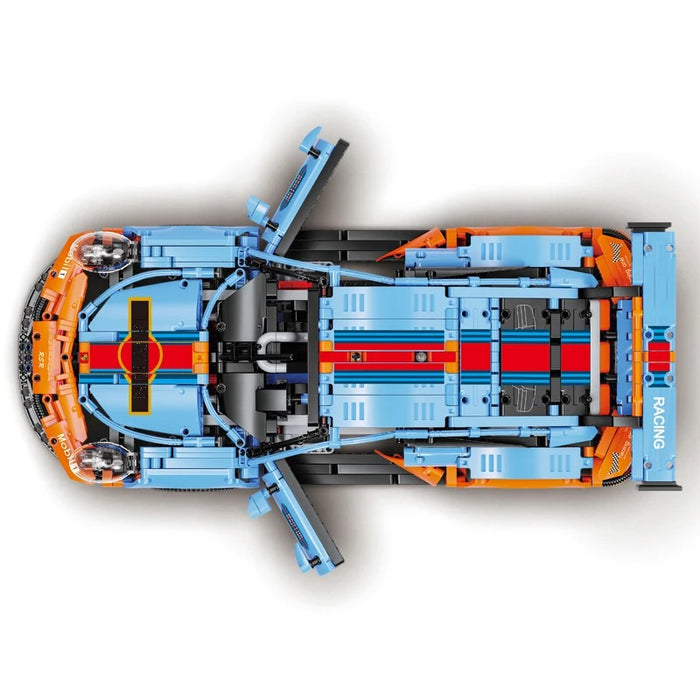 Porsche 911 RSR Rennwagen-Modellbausteine ​​(1680 Teile)