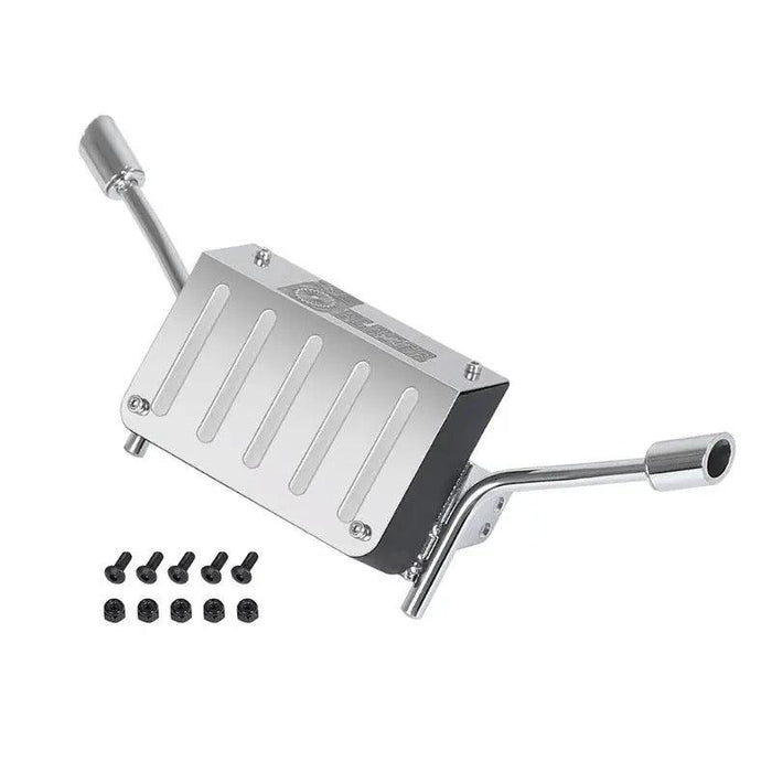 TRX4 K5 Blazer Fuel tank with exhaust pipes (Metaal)