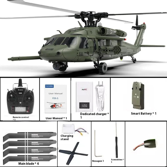 YXZNRC F09V UH60 Black Hawk Helicopter PNP