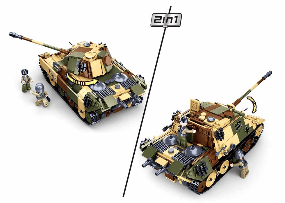 Medium Tank Model Building Blocks (725 Stukken) - upgraderc