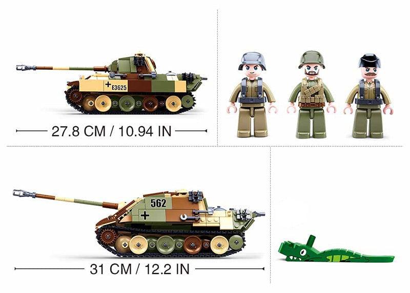 Medium Tank Model Building Blocks (725 Stukken) - upgraderc