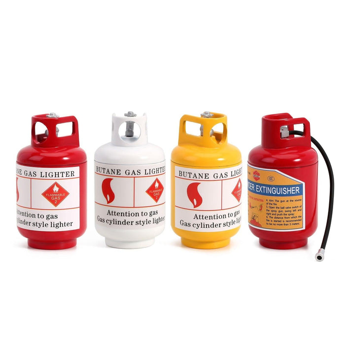 Metaal Mini Gas Lighter Dry Powder Extinguisher Decoratie for Crawler 1/10 Onderdeel Injora Red A 