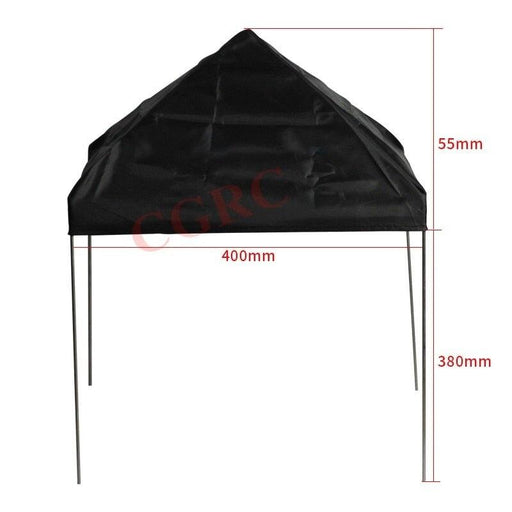 Mini Canopy Tent for 1/10 Simulation Onderdeel RCATM Black 