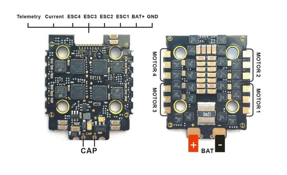 Mini F7 FC + Mini F45A ESC Stack - upgraderc