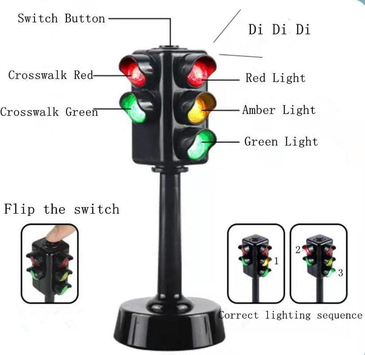 Mini Traffic Light Pole w/ Lights for Drift Racetrack (Plastic) Onderdeel upgraderc 