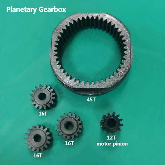 Motor Mount Planetary Gear Transmission Transfer Case Skid Plate Drive Shaft Set for Axial SCX10 II 1/10 - upgraderc