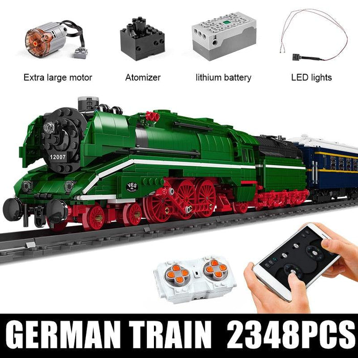Mould King BR18 201 German Express Train Building Block (2348 stukken) - upgraderc