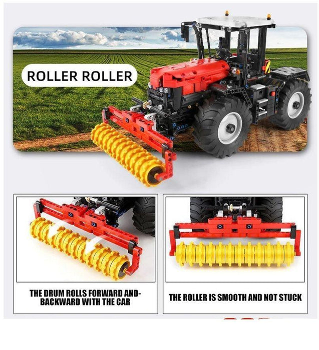 Mould King Tractor w/ Roller Packer Building Blocks (2716 stukken) - upgraderc