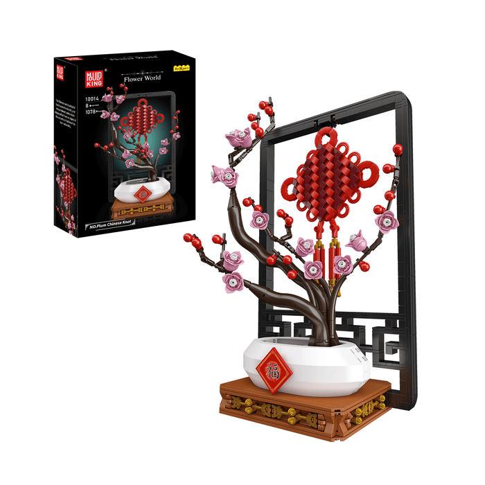 Mould King Chinese Knot Potted Plum Blossom Building Set (1078 Pieces)