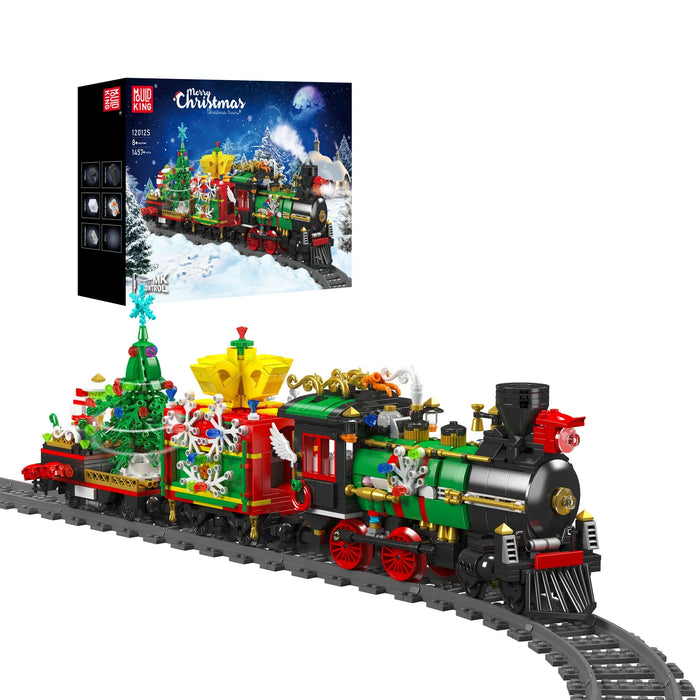Mould King 12012S Christmas Series Steam Electric Train Building Blocks (Stukken 1457)