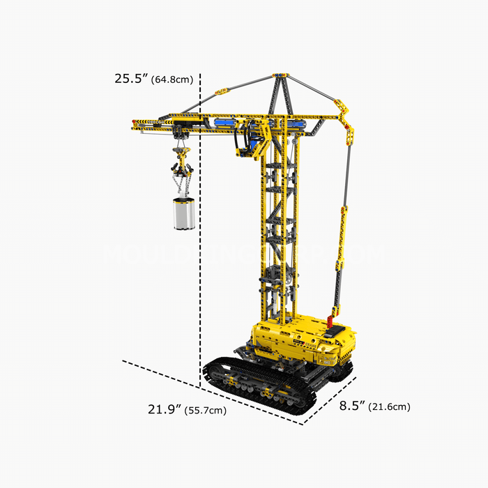 Mould King 17059 Crawler Crane Building Blocks (1731 Stukken)