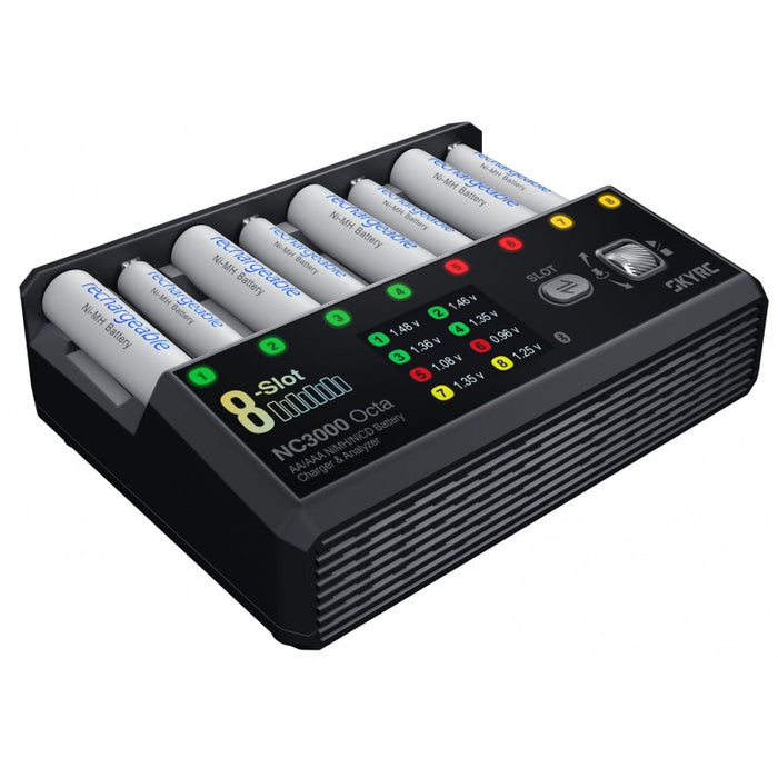 SkyRC NC3000 Octa AA/AAA NiMH/NiCD Battery Charger & Analyzer