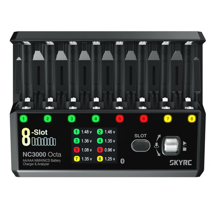 SkyRC NC3000 Octa AA/AAA NiMH/NiCD Battery Charger & Analyzer