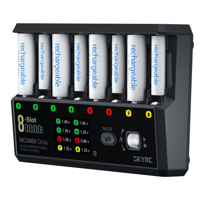 SkyRC NC3000 Octa AA/AAA NiMH/NiCD Battery Charger & Analyzer