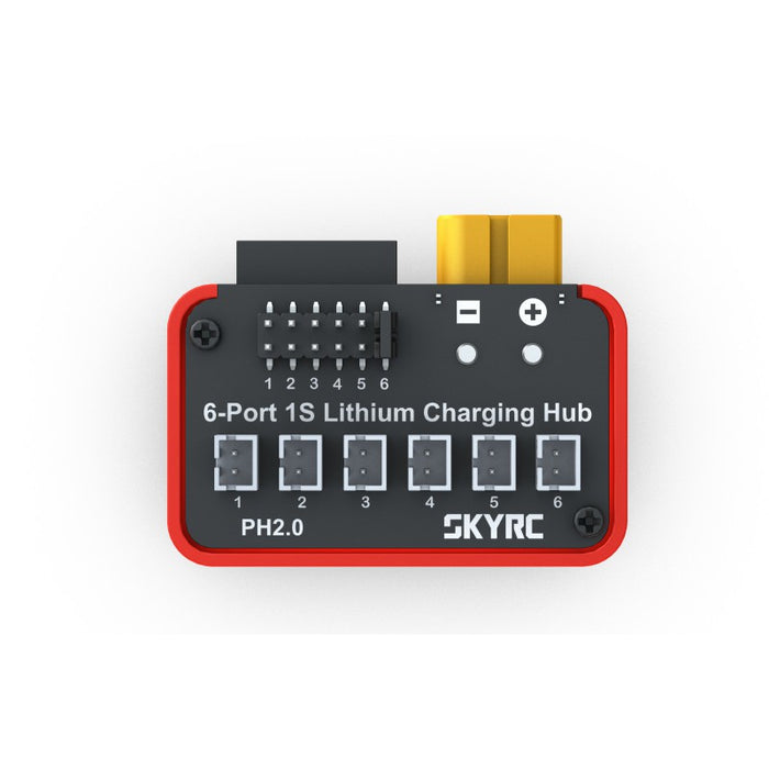 SkyRC OSH 6-Port 1S Lithium Battery Charging Hub w/ BT2.0 Connector