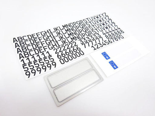 Ouka License Plate Decoration for 1/14 Trailer Truck Onderdeel upgraderc Number and Letters + Plates 