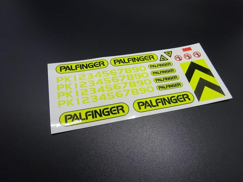 PALINGER Crane Model Sticker for Tamiya 1/14 Truck Onderdeel upgraderc 