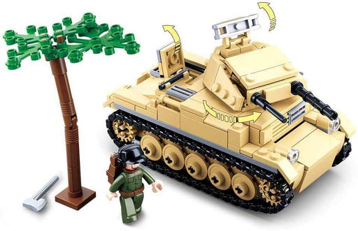 Panzer II Tank Model Building Blocks (356 Stukken) - upgraderc