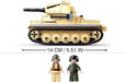 Panzer II Tank Model Building Blocks (356 Stukken) - upgraderc
