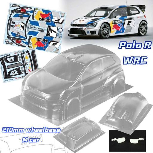Polo R WRC Transparent Body Shell (210mm) Body Professional RC 