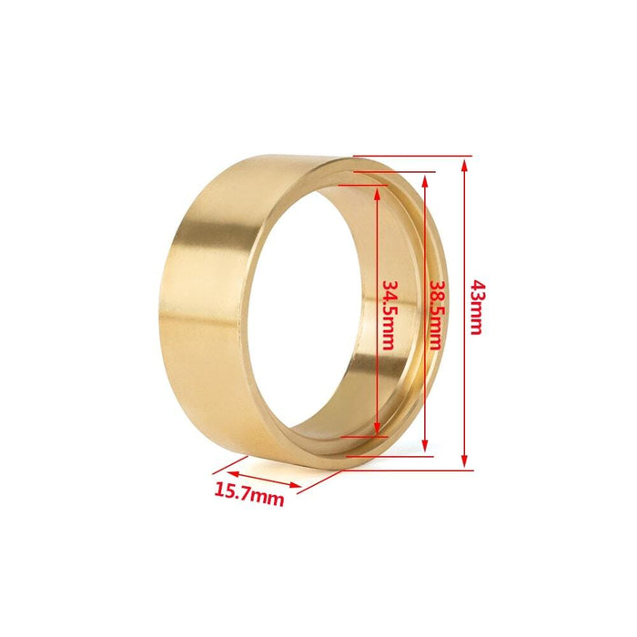 Portal Cover Clamp Ring Counter Weights for FMS FCX24 1/24 (Messing) Onderdeel upgraderc 