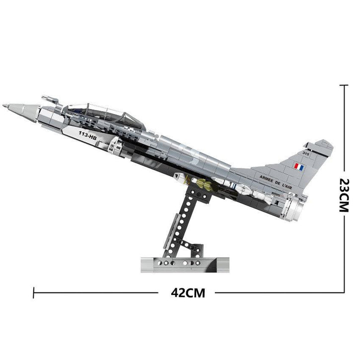 Rafale Fighter Plane Model Building Blocks (747 stukken) - upgraderc