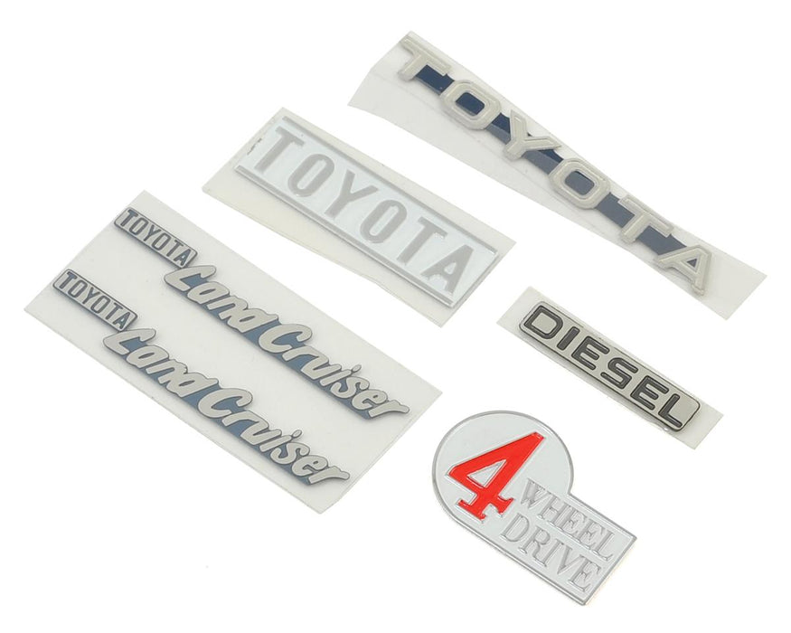 Land Cruiser Body Emblem Set for RC4WD Gelande II 1/10