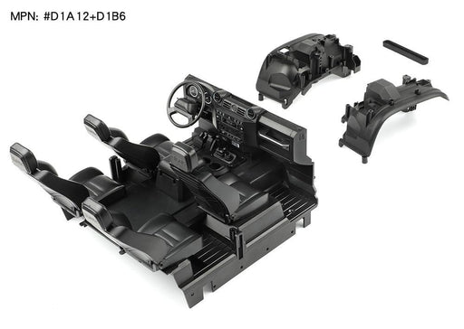 RD110 TRX4 324mm 1/10 Pickup Hard Body Car Shell/4-Door/Interior/Fender - upgraderc