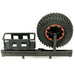 Rear Bumper w/ Spare Tire Carrier Rack Set for D90 D110 1/10 (Aluminium) Onderdeel Yeahrun 