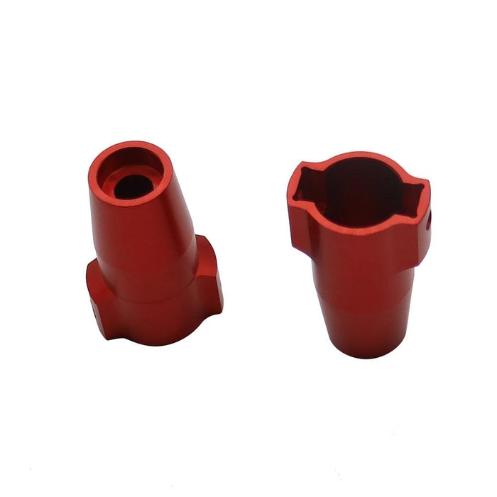 Rear Cup Axle Adapters for HSP 1/10 (Aluminium) Onderdeel upgraderc Red 