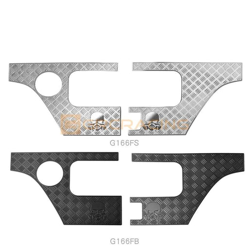 Rear Side Anti Skid Plate for Axial SCX10 III 1/10 (Metaal) G166F - upgraderc