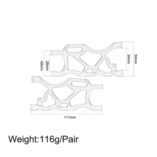 Rear Suspension Arms for Arrma 1/7 1/8 (Aluminium) AR330192 Onderdeel New Enron 