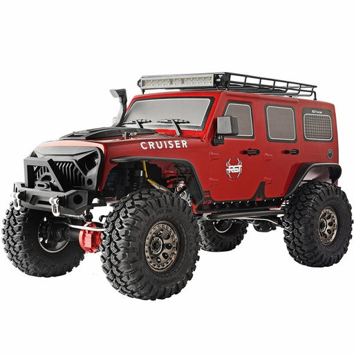 RGT Cruiser V2 1/10 4WD Crawler RTR Auto RGT Red with Roof Rack and Lights 