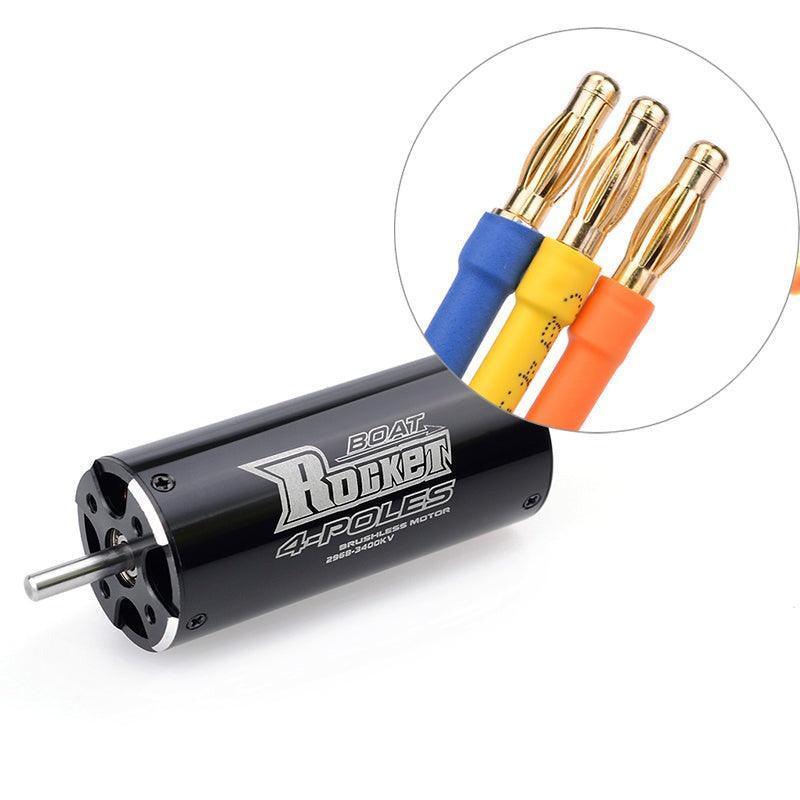 Brushless 4092 Motor Surpass Hobby 4092 1520KV Brushless Motor - Waterproof RC Boat Motor With Cooling Jacket Surpass Hobby Motor