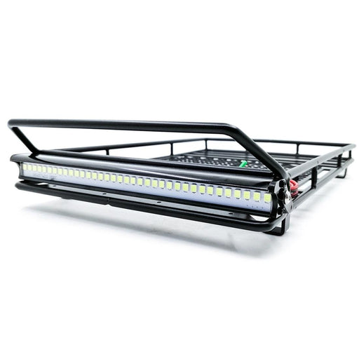 Roof Rack met 36 LED Light Bar for Crawler 1/10 (Metaal) Onderdeel upgraderc With light 