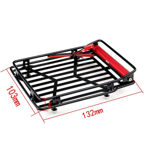 Roof Rack w/ LED Lamps Lights for Axial, Traxxas 1/10 (Metaal) Onderdeel KYX 