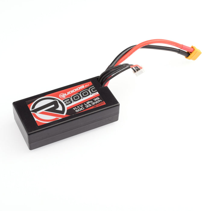 RUDDOG 3000mAh 50C 11.1V 3S LiPo Short Stick Pack Battery (XT60)