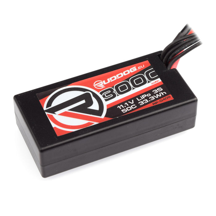 RUDDOG 3000mAh 50C 11.1V 3S LiPo Short Stick Pack Battery (XT60)