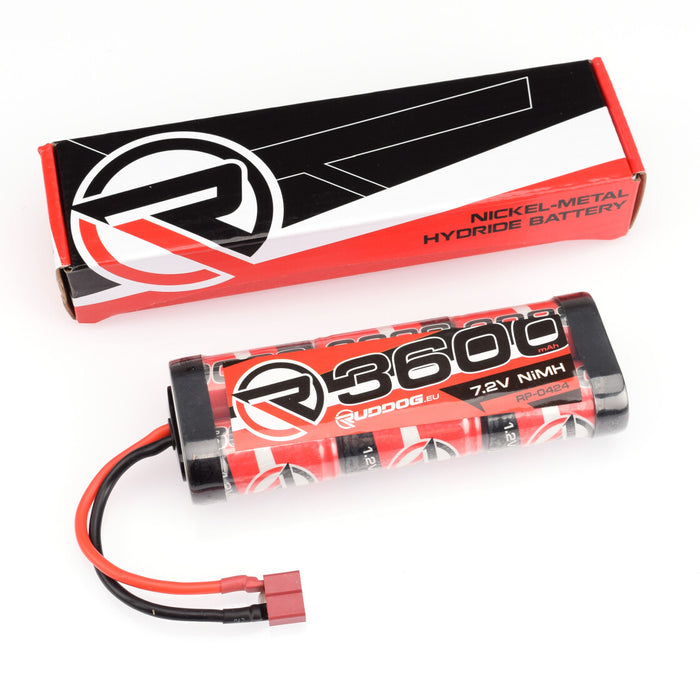 RUDDOG 3600mAh 7.2V NiMH Stick Pack w/ T-Style Plug