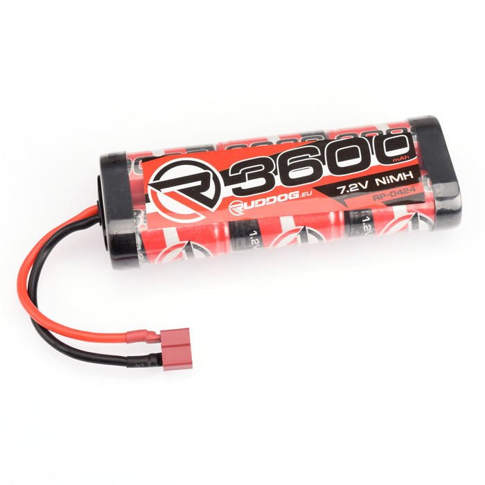 RUDDOG 3600mAh 7.2V NiMH Stick Pack w/ T-Style Plug