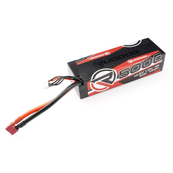RUDDOG 5000mAh 50C 14.8V LiPo Stick Pack Battery (Deans)