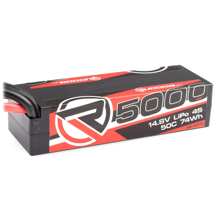 RUDDOG 5000mAh 50C 14.8V 4S LiPo Stick Pack Battery (XT90)