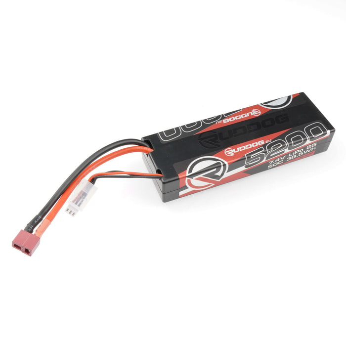 RUDDOG 5200mAh 50C 7.4V 2S LiPo Stick Pack Battery (Dean)