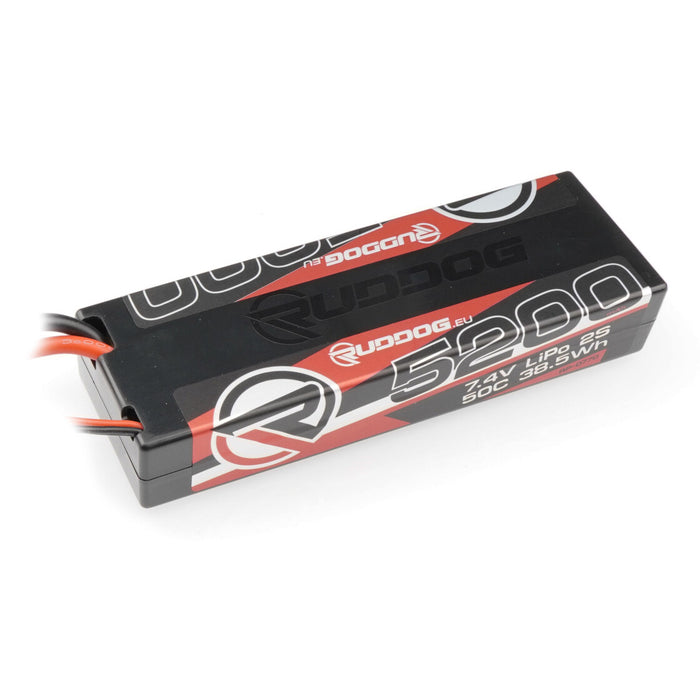 RUDDOG 5200mAh 50C 7.4V 2S LiPo Stick Pack Battery (Dean)