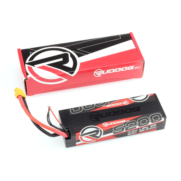 RUDDOG 5200mAh 50C 7.4V 2S LiPo Stick Pack Battery (XT60)
