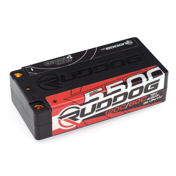 RUDDOG 5500mAh 120C/60C 7.6V 2S Stick Pack LiPo-HV Battery