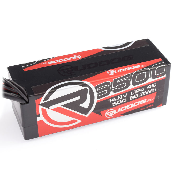 RUDDOG 6500mAh 50C 14.8V 4S LiPo Stick Pack Battery (XT90)
