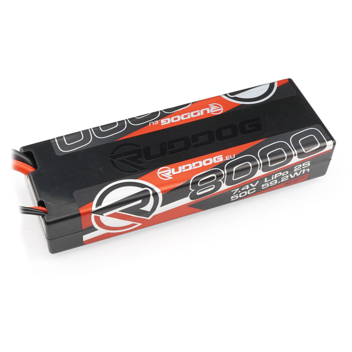 RUDDOG 8000mAh 50C 7.4V LiPo Stick Pack Battery (Deans)