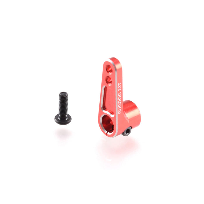 RUDDOG Versetztes Servo-Horn 23Z (Alu, Rot)
